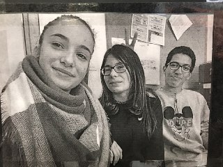 Minerva, Miriam y Zakarias, corresponsales del IES Rambla de Nogalte de Puerto Lumbreras